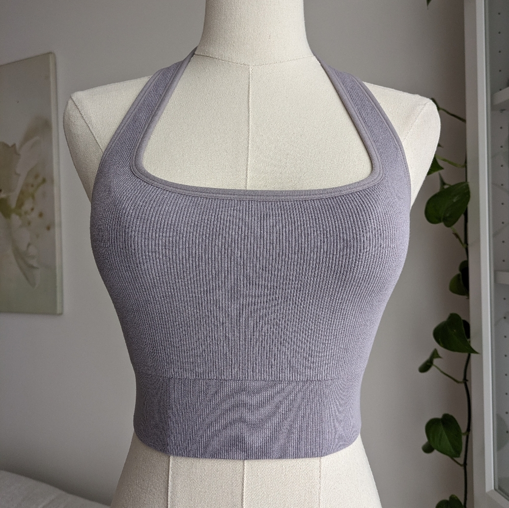 Fabletics Cloud Seemless Halter Sports Bra - S